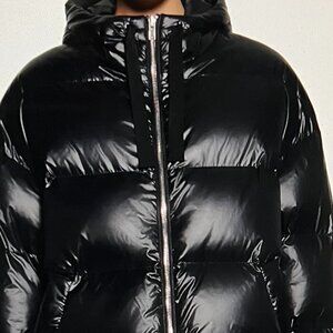 STAND STUDIO Adeline oversized quilted shell hooded down jacket Size 44 / US 12